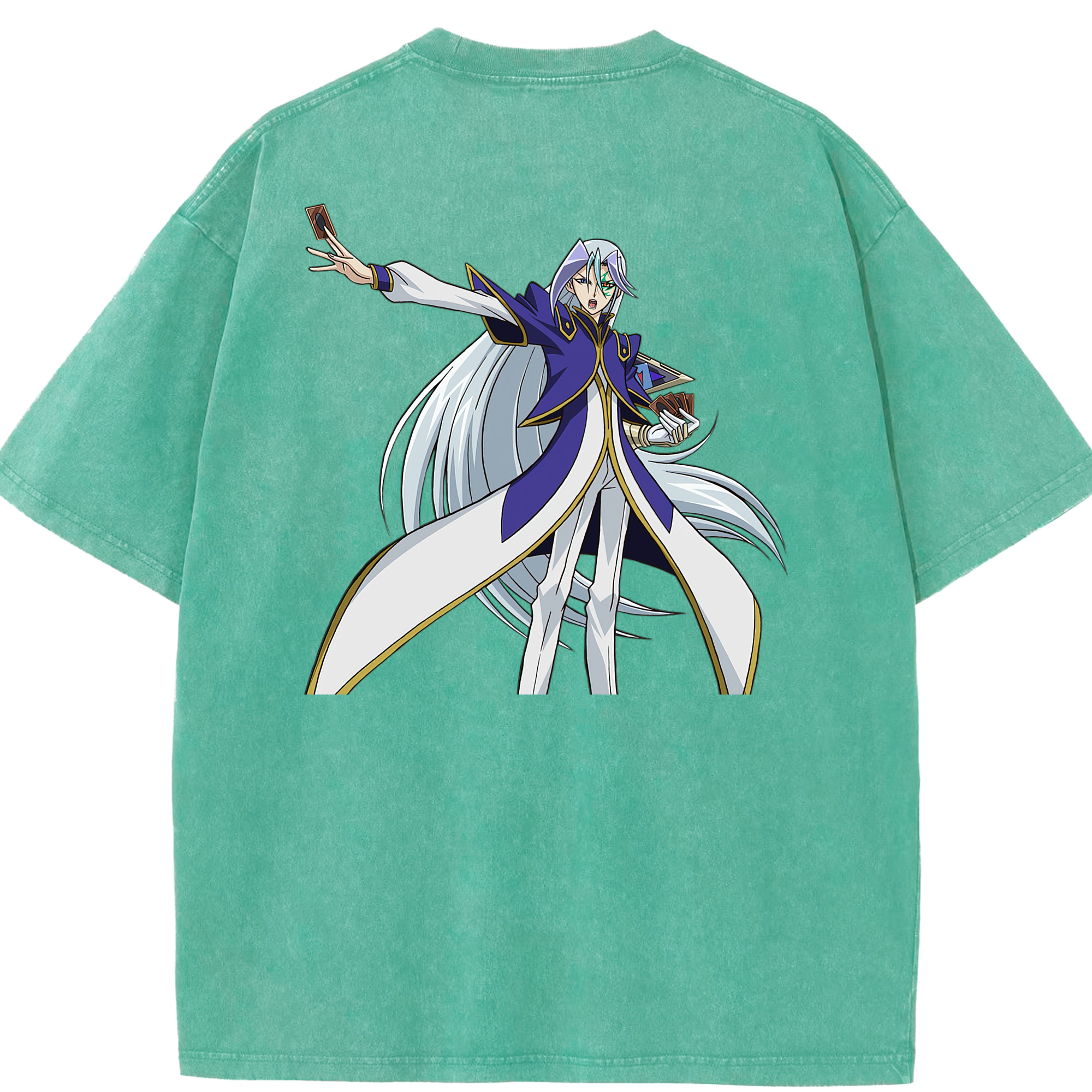 （画像用） 遊☆戯☆王 Yu-Gi-Oh! 綿100% ヴィンテージ風 半袖Tシャツ（背面プリント）